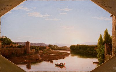 View on the Arno, Near Florence by Thomas Cole